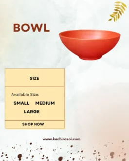 Earthen Clay Cooking Bowl | Kachi Rasoi | Bowl- 1 to 4 LTR