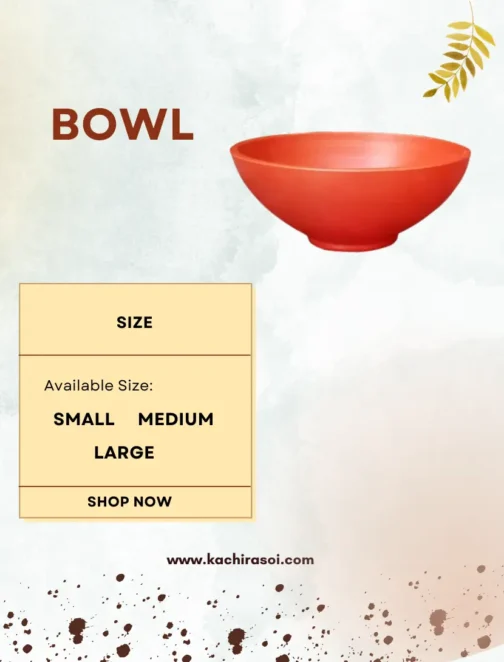 Earthen Clay Cooking Bowl | Kachi Rasoi | Bowl- 1 to 4 LTR - Image 2