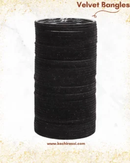 black velvet bangle | metal bangle | 1 Set –  kachi Rasoi