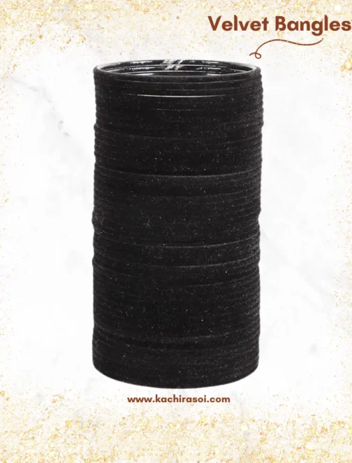 Black velvet bangle