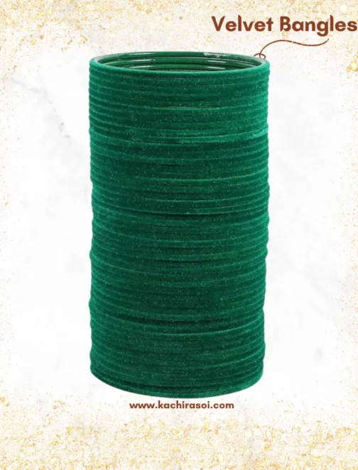 green Velvet Bangle