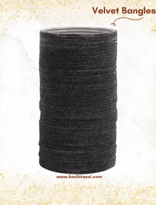 grey Velvet Bangle