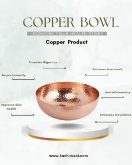 Copper Bowl Container | 100% Natural | Kachi Rasoi