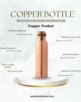 Copper Water Bottle | 100% Natural | Kachi Rasoi 27ML