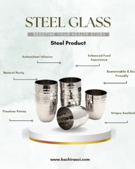 Steel Glass | Kachi Rasoi | Best Glass – 6 piece