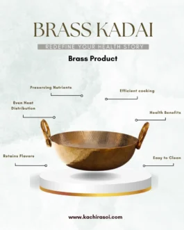 Brass Kadai |  Karahi Pure | 1 Timeless Cookware Piece