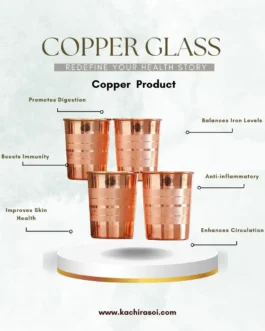 Copper Glass | Kachi Rasoi | Tumbler Boost Immunity | 300 ml