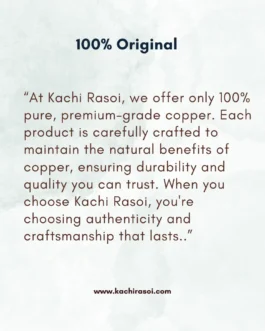 Copper Lota | Pure Copper Vessel | Kachi Rasoi – 340 ML