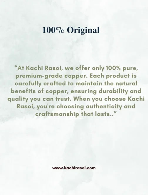 Copper Puja Thali| 100% Natural Plate | Kachi Rasoi - Image 2