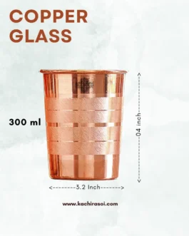 Copper Glass | Kachi Rasoi | Tumbler Boost Immunity | 300 ml
