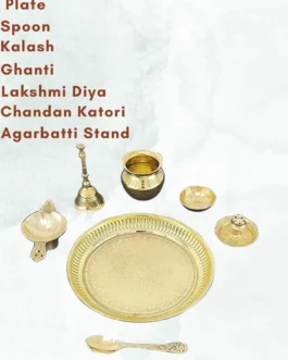 Brass Puja Thali Set | Classic Pooja Thali 500 ML | Worship Items